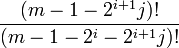 \frac{!}{!}