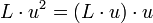  L \cdot u^2 = \cdot u
