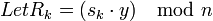 Let R_{k}=\mod{n}