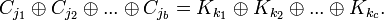 
  C_{j_1} \oplus C_{j_2} \oplus ... \oplus C_{j_b} = K_{k_1} \oplus K_{k_2} \oplus ... \oplus K_{k_c}.
