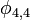 ~\phi_{4,4}