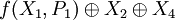 f\oplus X_{2}\oplus X_{4}