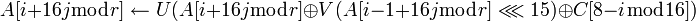 A\leftarrow U\oplus C)