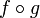 f \circ g