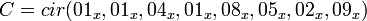 \ C = cir