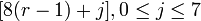, 0 \leq j \leq 7