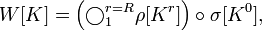 W = \left \circ \sigma,