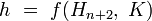 h\ =\ f