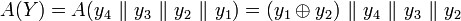 A=A =\ \mathcal{k}\ y_4\ \mathcal{k}\ y_3\ \mathcal{k}\ y_2