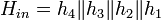 H_{in} = h_4 \mathcal{k} h_3 \mathcal{k} h_2 \mathcal{k} h_1 