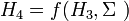 ~H_{4} = f
