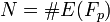 N = \#E