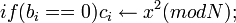  ifc_i \leftarrow x^2;
