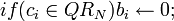  if b_i \leftarrow 0;