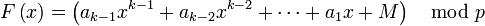 F \left = \left \mod p