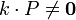 k\cdot P\ne \mathbf{0}