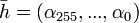 \bar{h}=