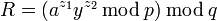 R =\,\bmod\,q