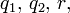 q_1,\,q_2,\,r,