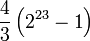 \frac{4}{3}\left
