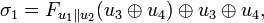 \sigma_1 = F_{u_1\|u_2} \oplus u_3 \oplus u_4,