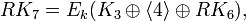 RK_7 = E_k, 