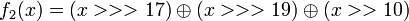 {{f_2} = \oplus \oplus}