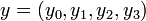 ~y =