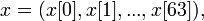 ~x=, 