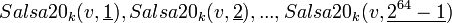 Salsa20_k,Salsa20_k,...,Salsa20_k