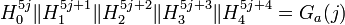 H_0^{5j} \lVert H_1^{5j+1} \lVert H_2^{5j+2} \lVert H_3^{5j+3} \lVert H_4^{5j+4} = G_a