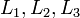 ~L_1, L_2, L_3 