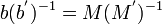 ~b^{-1}=M^{-1}