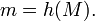 ~m = h.