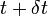 ~t+\delta t