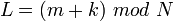 L=\ mod\ N