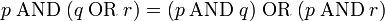 p\;\mathrm{AND}\;=\;\mathrm{OR}\;
