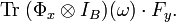 \operatorname{Tr}\; \cdot F_y .
