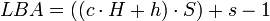 LBA = \cdot S) + s-1