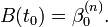 B=\beta_0^{}.