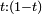 \scriptstyle t :