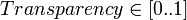 Transparency \in