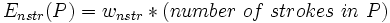 E_{nstr}=w_{nstr}*