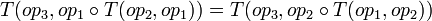 T) = T)