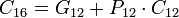 C_{16} = G_{12} + P_{12} \cdot C_{12}