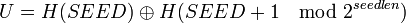 U=H \oplus H