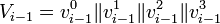  V_{i-1} = v_{i-1}^{0} \| v_{i-1}^{1} \| v_{i-1}^{2} \| v_{i-1}^{3} 