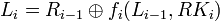 ~L_i = R_{i-1} \oplus f_i