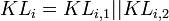 ~KL_i = KL_{i,1} || KL_{i,2}