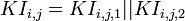 ~KI_{i,j} = KI_{i,j,1} || KI_{i,j,2}